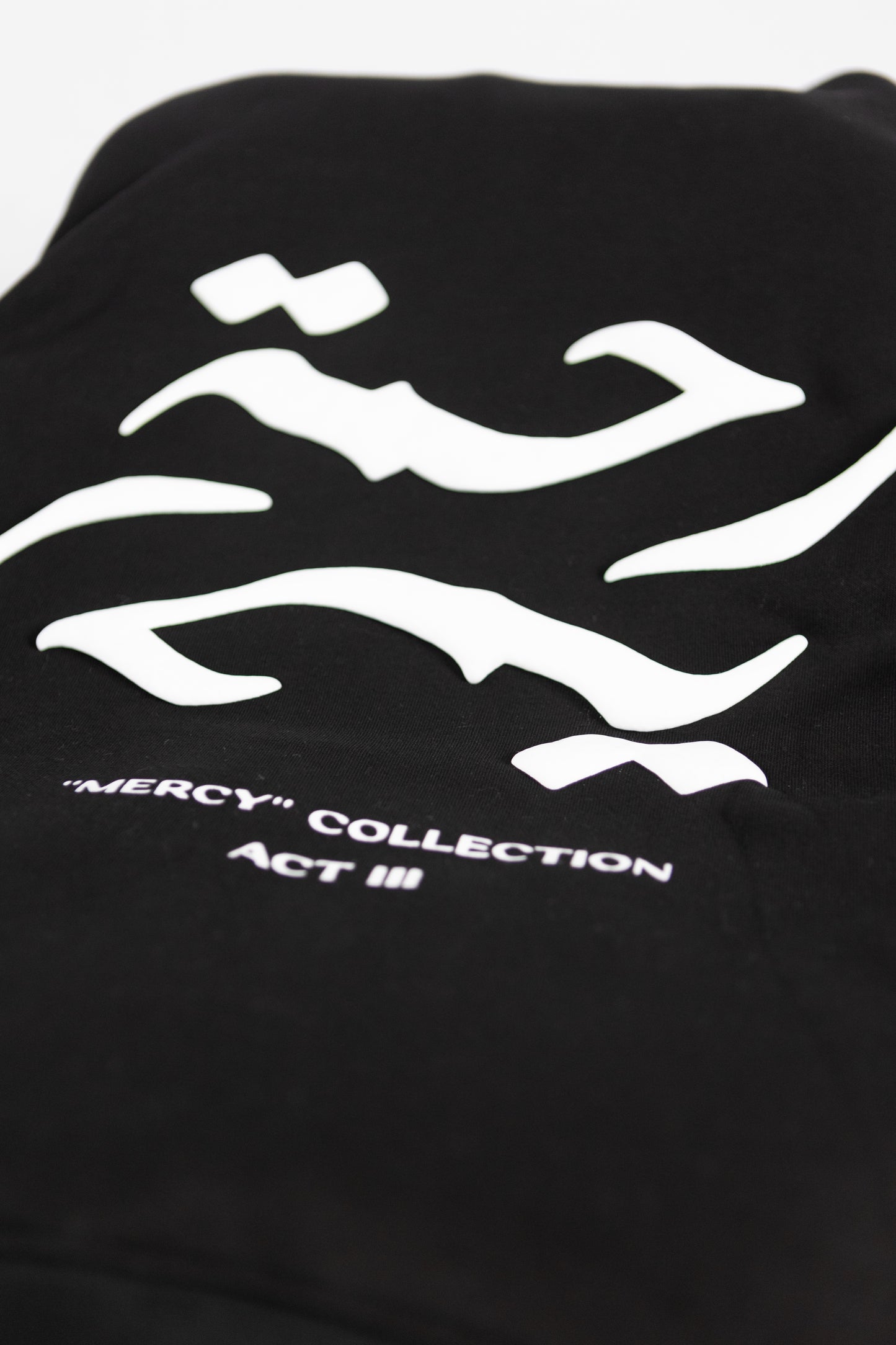 "Rahma" Heavyweight Hoodie Black/White