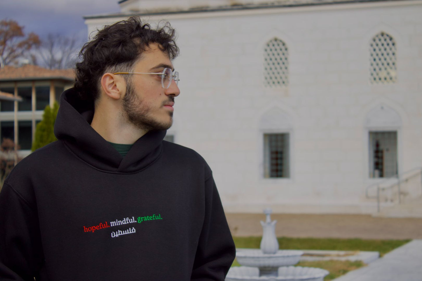 "Values" Hoodie Black