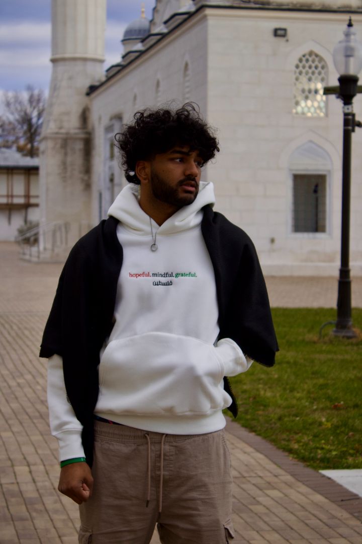 "Values" Hoodie White