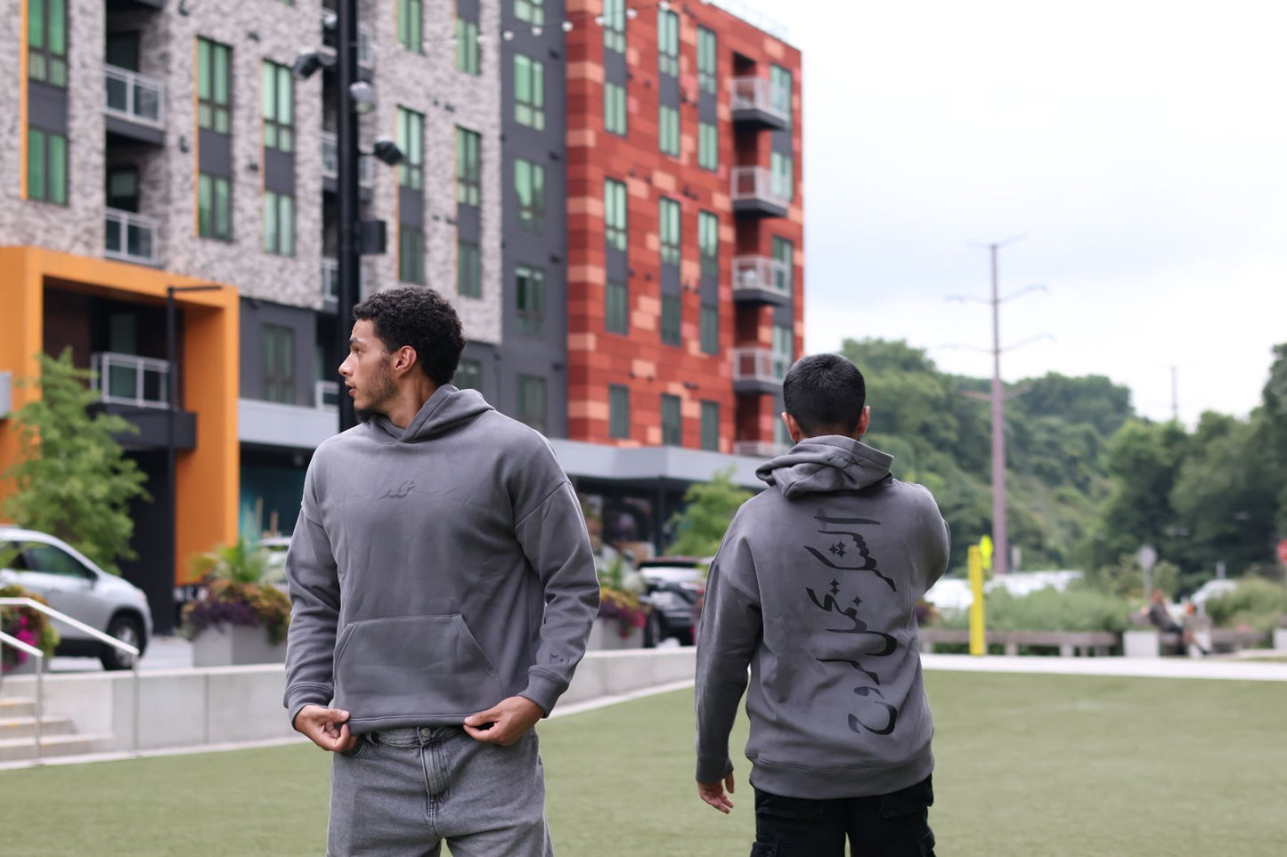 "Gratitude" Hoodie Dark Grey/Black