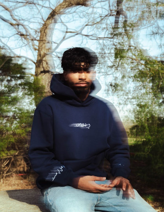 "Ikhlas" Hoodie Navy