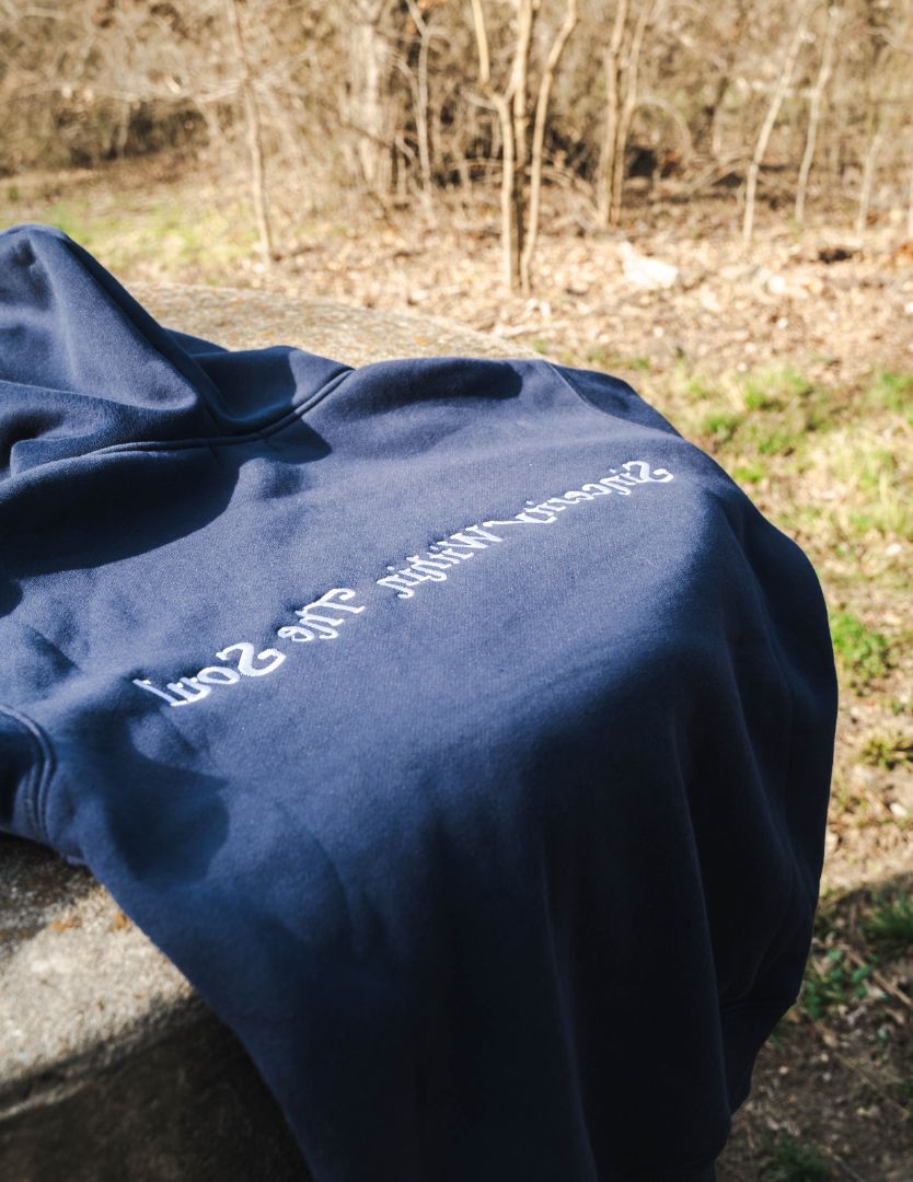 "Ikhlas" Hoodie Navy