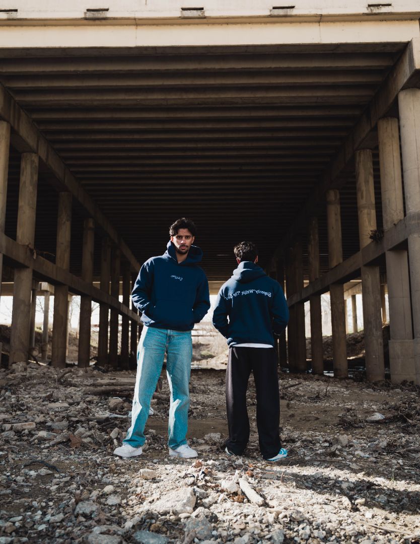 "Ikhlas" Hoodie Navy