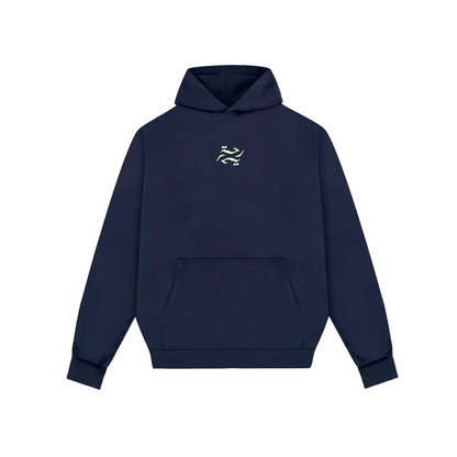 "Rahma" Heavyweight Hoodie Navy/Cream