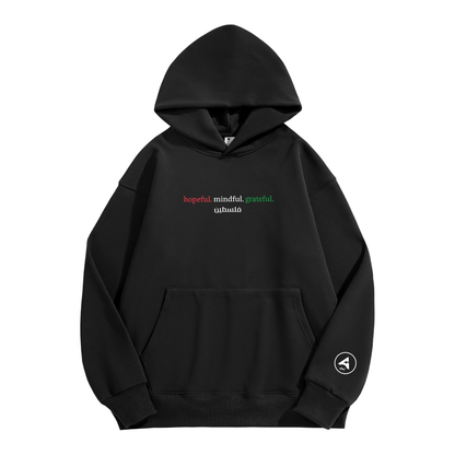 "Values" Hoodie Black